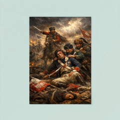 Tadeusz Kosciuszko wounded at Maciejowice poster 8
