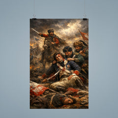 Tadeusz Kosciuszko wounded at Maciejowice poster 9