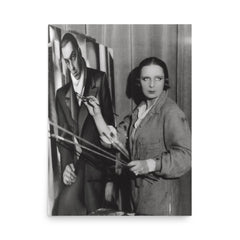 Tamara de Lempicka poster on a plain backdrop in size 18"x24".