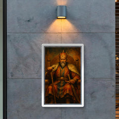 Tamerlane iron crutch throne portrait poster 2