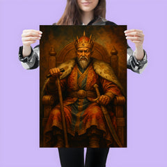 Tamerlane iron crutch throne portrait poster 3