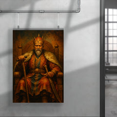 Tamerlane iron crutch throne portrait poster 4