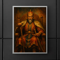 Tamerlane iron crutch throne portrait poster 5