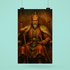 Tamerlane iron crutch throne portrait poster 6