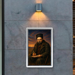 Taras Shevchenko exiled poet in steppe twilight poster 2