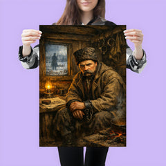 Taras Shevchenko in exile shack poster 3