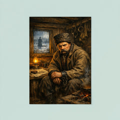 Taras Shevchenko in exile shack poster 8