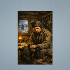 Taras Shevchenko in exile shack poster 9