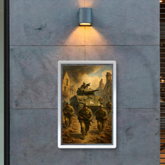 Task Force Butler crossing shattered French village poster 2