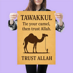 Tawakkul tie your camel then trust Allah poster 3