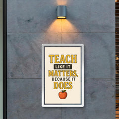 Teach like it matters because it does poster 2