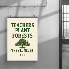 Teachers plant forests they’ll never see poster 4