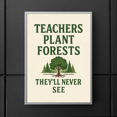 Teachers plant forests they’ll never see poster 5