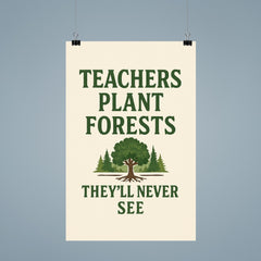 Teachers plant forests they’ll never see poster 9