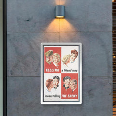 Telling a Friend May Mean Telling the Enemy - UK, WWII poster 2