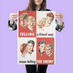 Telling a Friend May Mean Telling the Enemy - UK, WWII poster 3