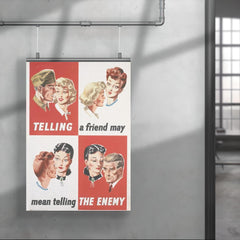 Telling a Friend May Mean Telling the Enemy - UK, WWII poster 4