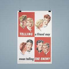 Telling a Friend May Mean Telling the Enemy - UK, WWII poster 9
