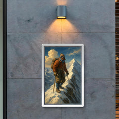 Tenzing Norgay on Everest summit ridge poster 2