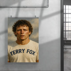 Terry Fox portrait poster 4