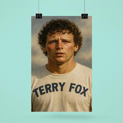 Terry Fox portrait poster 6