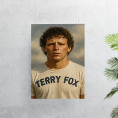Terry Fox portrait poster 7