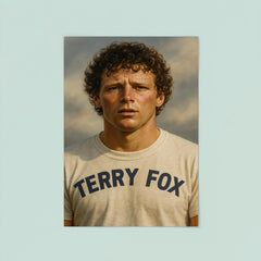 Terry Fox portrait poster 8