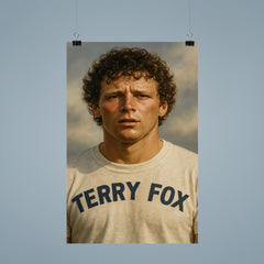 Terry Fox portrait poster 9