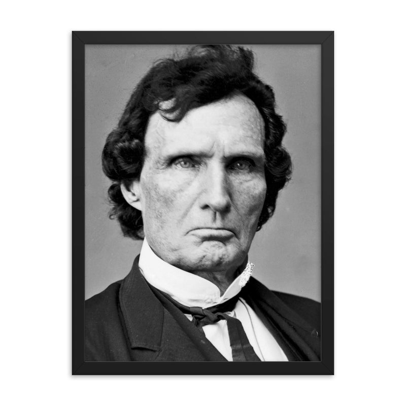 Thaddeus Stevens framed print on a plain backdrop in size 18