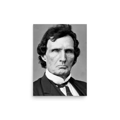 Thaddeus Stevens poster on a plain backdrop in size 12"x16".