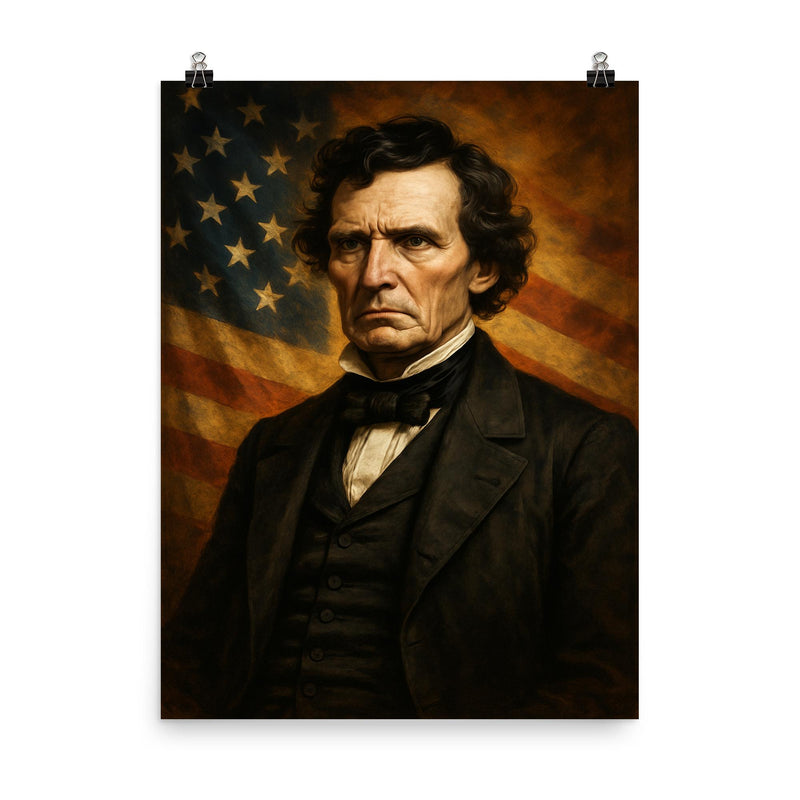 Thaddeus Stevens poster on a plain backdrop in size 8