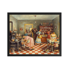Thanksgiving by Doris Lee framed print on a plain backdrop in size 16"x20".