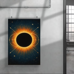 The 1919 eclipse proving relativity poster 4