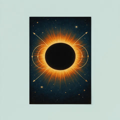 The 1919 eclipse proving relativity poster 8