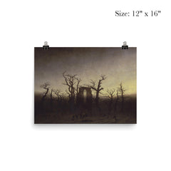The Abbey in the Oakwood by Caspar David Friedrich, c. 1810 poster 3