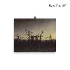 The Abbey in the Oakwood by Caspar David Friedrich, c. 1810 poster 4