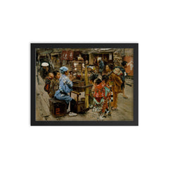 The Ameya by Robert Frederick Blum, 1893 framed print on a plain backdrop in size 12"x16".