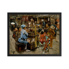 The Ameya by Robert Frederick Blum, 1893 framed print on a plain backdrop in size 16"x20".