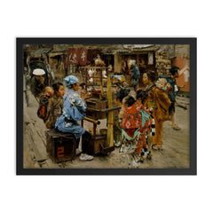 The Ameya by Robert Frederick Blum, 1893 framed print on a plain backdrop in size 18"x24".