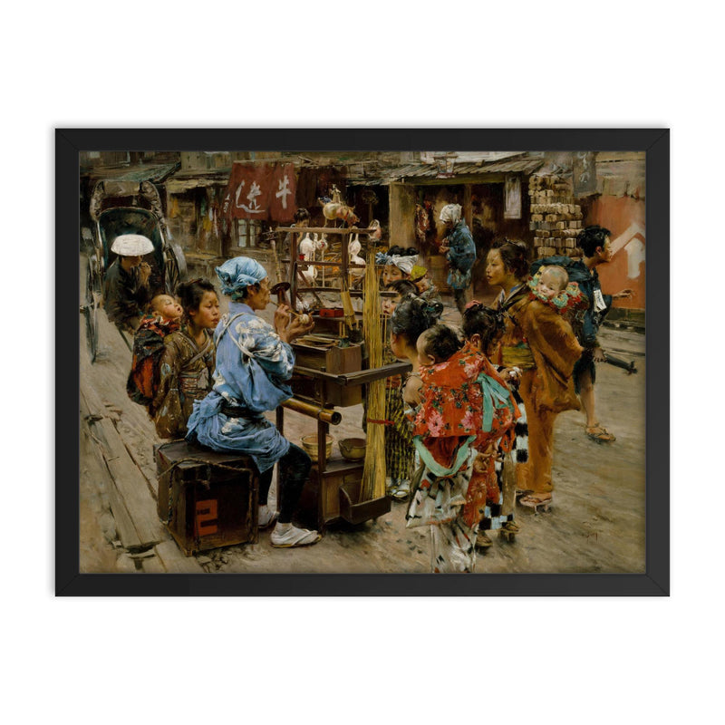 The Ameya by Robert Frederick Blum, 1893 framed print on a plain backdrop in size 18
