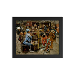The Ameya by Robert Frederick Blum, 1893 framed print on a plain backdrop in size 8"x10".