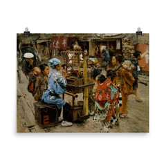 The Ameya by Robert Frederick Blum, 1893 poster on a plain backdrop in size 8"x10".