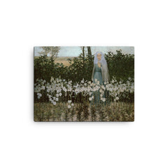 The Annunciation by George Hitchcock, 1887 canvas print on a plain backdrop in size 12"x16".