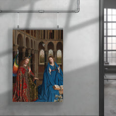 The Annunciation by Jan van Eyck, c. 1436 poster 4