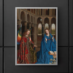The Annunciation by Jan van Eyck, c. 1436 poster 5