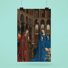 The Annunciation by Jan van Eyck, c. 1436 poster 6
