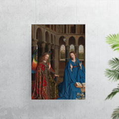 The Annunciation by Jan van Eyck, c. 1436 poster 7