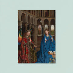 The Annunciation by Jan van Eyck, c. 1436 poster 8