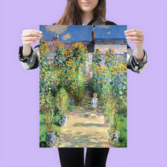 The Artist's Garden at Vétheuil by Claude Monet poster 3
