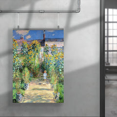 The Artist's Garden at Vétheuil by Claude Monet poster 4